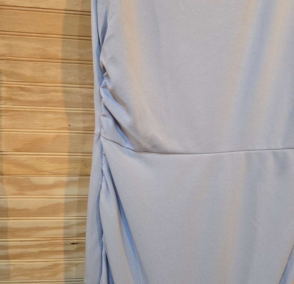 CIDER Sleeveless Ruched Side Maxi Dress in Light Lavender - Picture 5 of 6